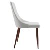 CORA-SIDE CHAIR PU-WHITE