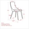 CORA-SIDE CHAIR PU-WHITE
