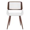 HUDSON-SIDE CHAIR PU-WHITE