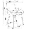 CASPIAN-DINING CHAIR-BLACK