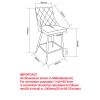 DEVO-26'' COUNTER STOOL-LIGHT GREY