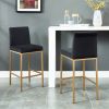 DIEGO-26" COUNTER STOOL-BLACK/AGED GOLD
