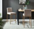 DIEGO-26" COUNTER STOOL-GREY/AGED GOLD