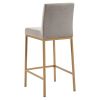 DIEGO-26" COUNTER STOOL-GREY/AGED GOLD