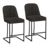 DARIO-26'' COUNTER STOOL-CHARCOAL