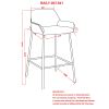BAILY-26'' COUNTER STOOL-BEIGE FABRIC