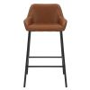 BAILY-26'' COUNTER STOOL-SADDLE PU
