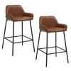 BAILY-26'' COUNTER STOOL-SADDLE PU
