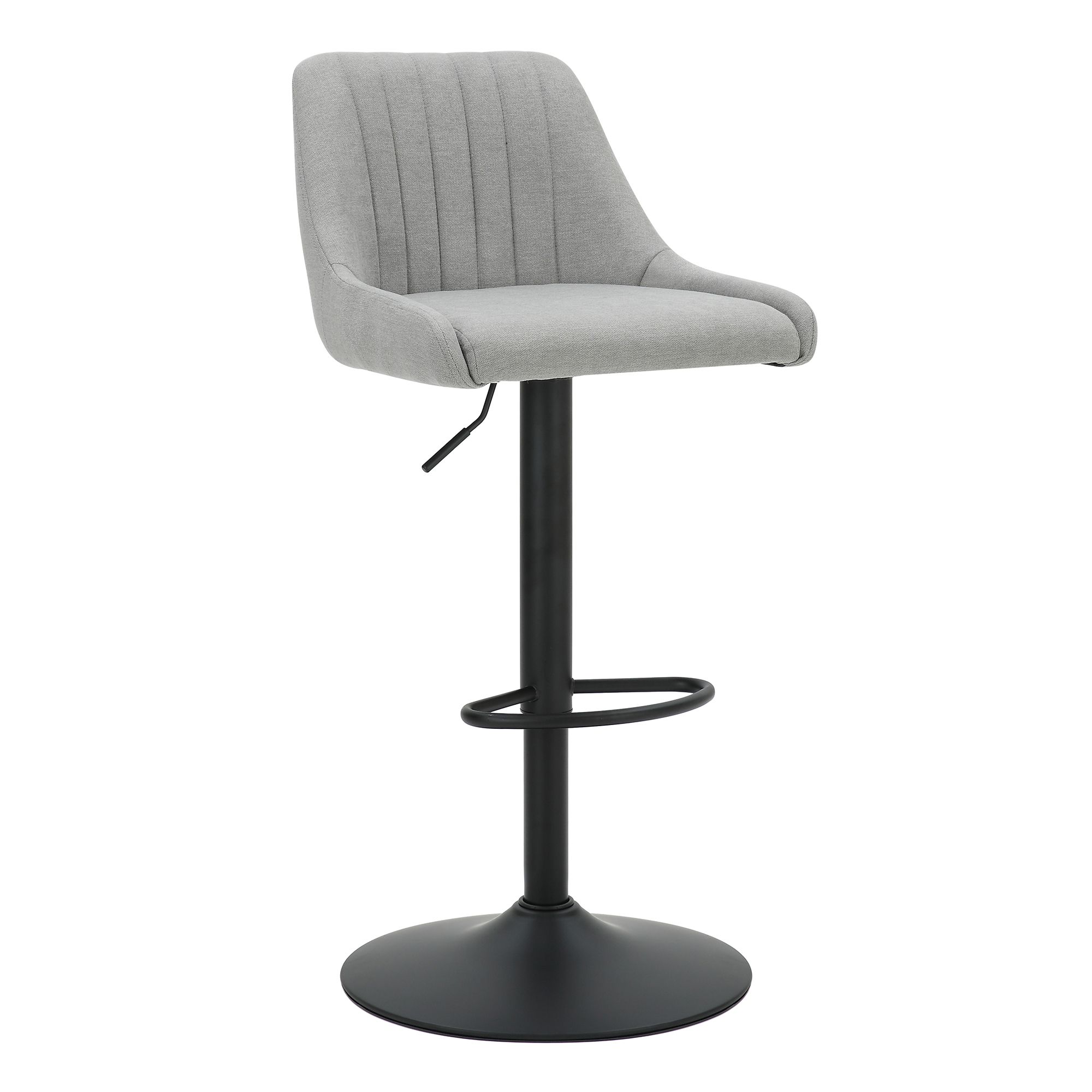 KRON-AIR LIFT STOOL-GREY FABRIC