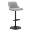 KRON-AIR LIFT STOOL-GREY FABRIC