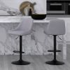 KRON-AIR LIFT STOOL-GREY FABRIC