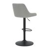 KRON-AIR LIFT STOOL-GREY FABRIC