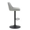 KRON-AIR LIFT STOOL-GREY FABRIC