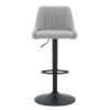 KRON-AIR LIFT STOOL-GREY FABRIC