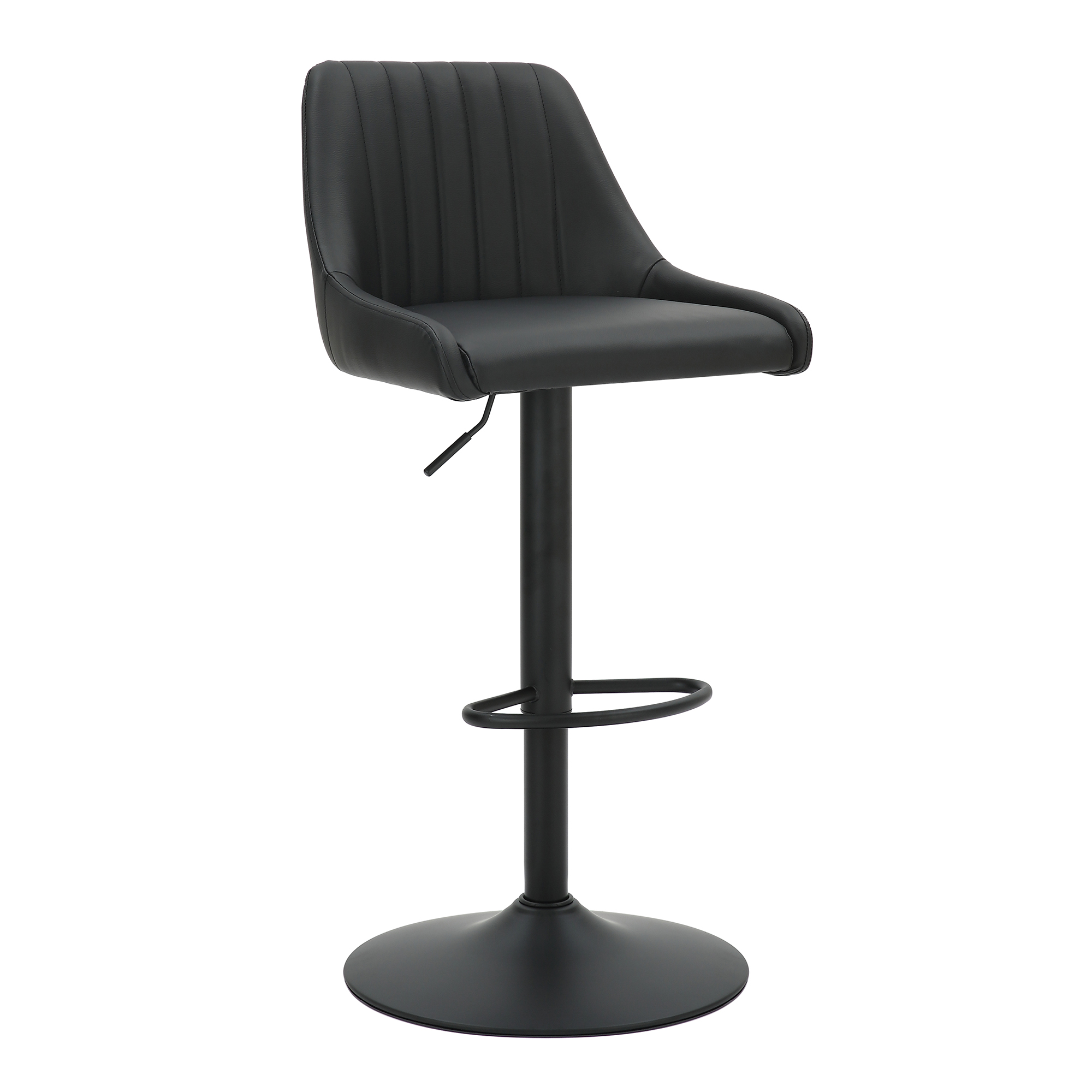 KRON-AIR LIFT STOOL PU-BLACK