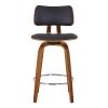 ZUNI-26' COUNTER STOOL PU-BLACK