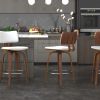 ZUNI-26' COUNTER STOOL PU-WHITE