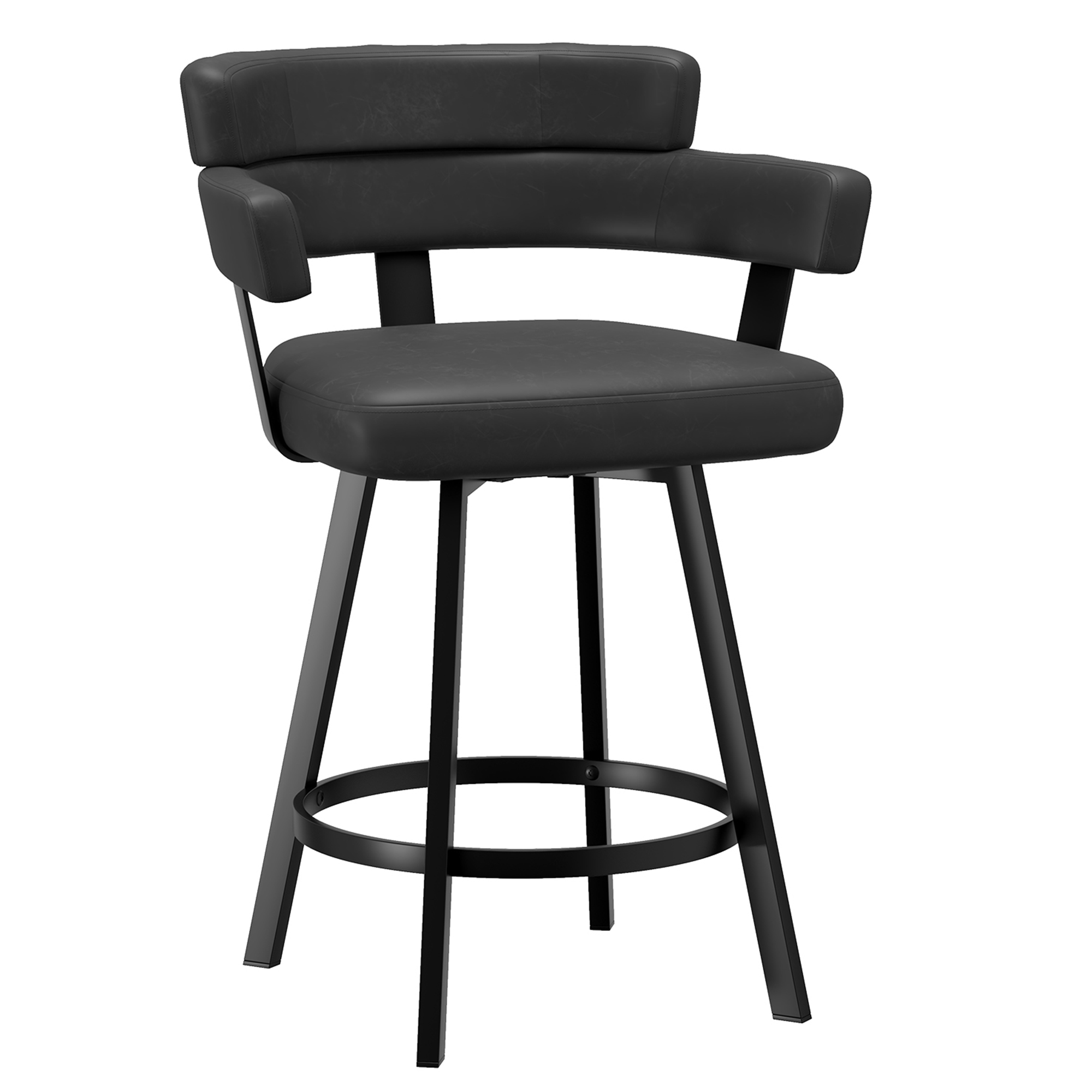 OBERON-26" COUNTER STOOL-CHARCOAL