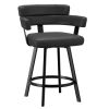 OBERON-26" COUNTER STOOL-CHARCOAL