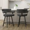 OBERON-26" COUNTER STOOL-CHARCOAL