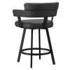 OBERON-26" COUNTER STOOL-CHARCOAL