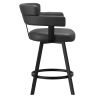 OBERON-26" COUNTER STOOL-CHARCOAL