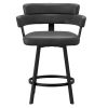 OBERON-26" COUNTER STOOL-CHARCOAL