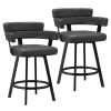 OBERON-26" COUNTER STOOL-CHARCOAL