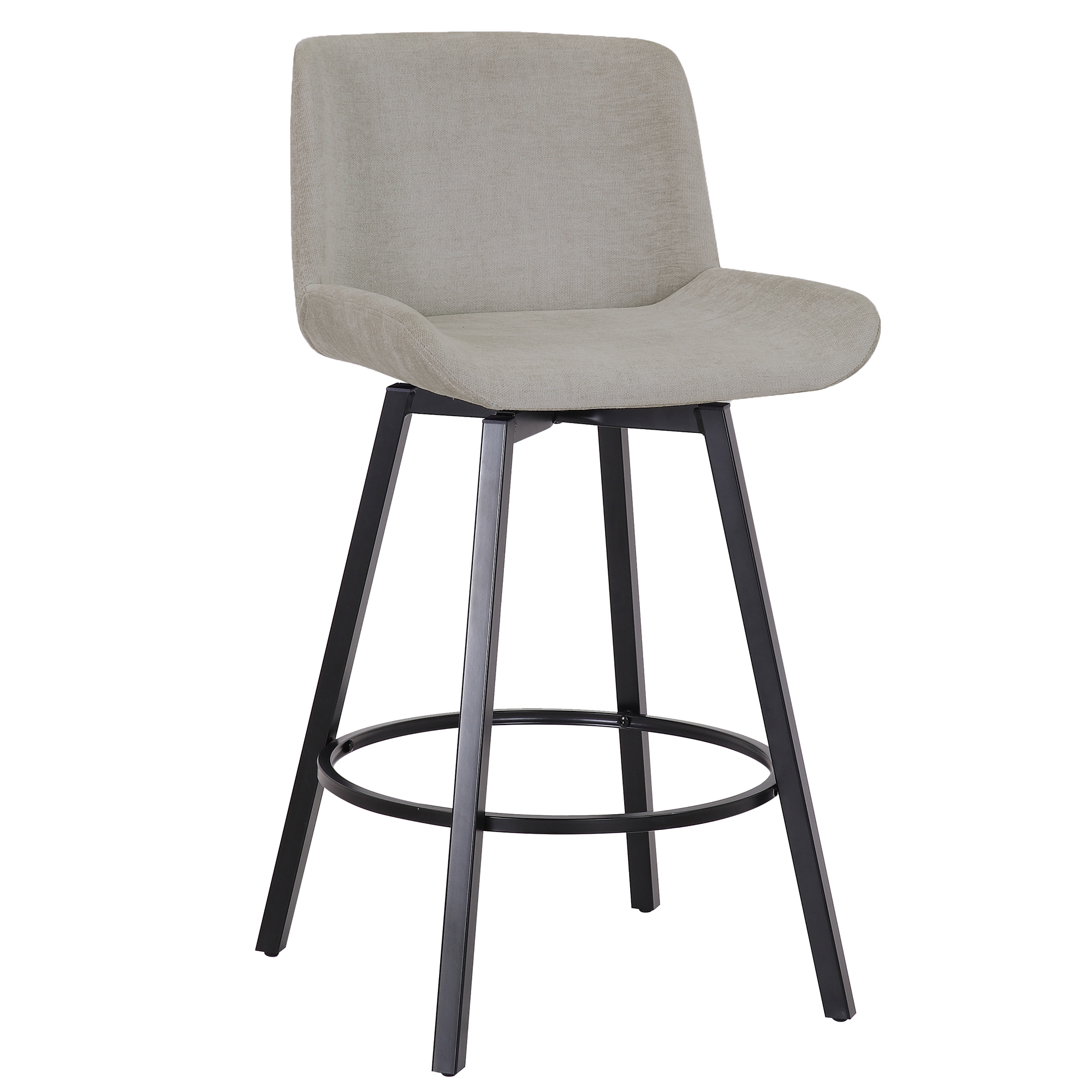FERN-26'' COUNTER STOOL FABRIC-GREY