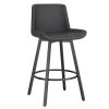 FERN-26'' COUNTER STOOL PU-CHARCOAL