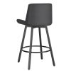 FERN-26'' COUNTER STOOL PU-CHARCOAL