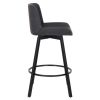 FERN-26'' COUNTER STOOL PU-CHARCOAL