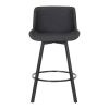 FERN-26'' COUNTER STOOL PU-CHARCOAL