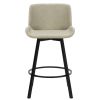 FERN-26'' COUNTER STOOL PU-IVORY