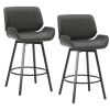 Fraser-26'' Counter Stool Pu-Charcoal