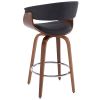 Holt-26" Counter Stool-Fabric Charcoal
