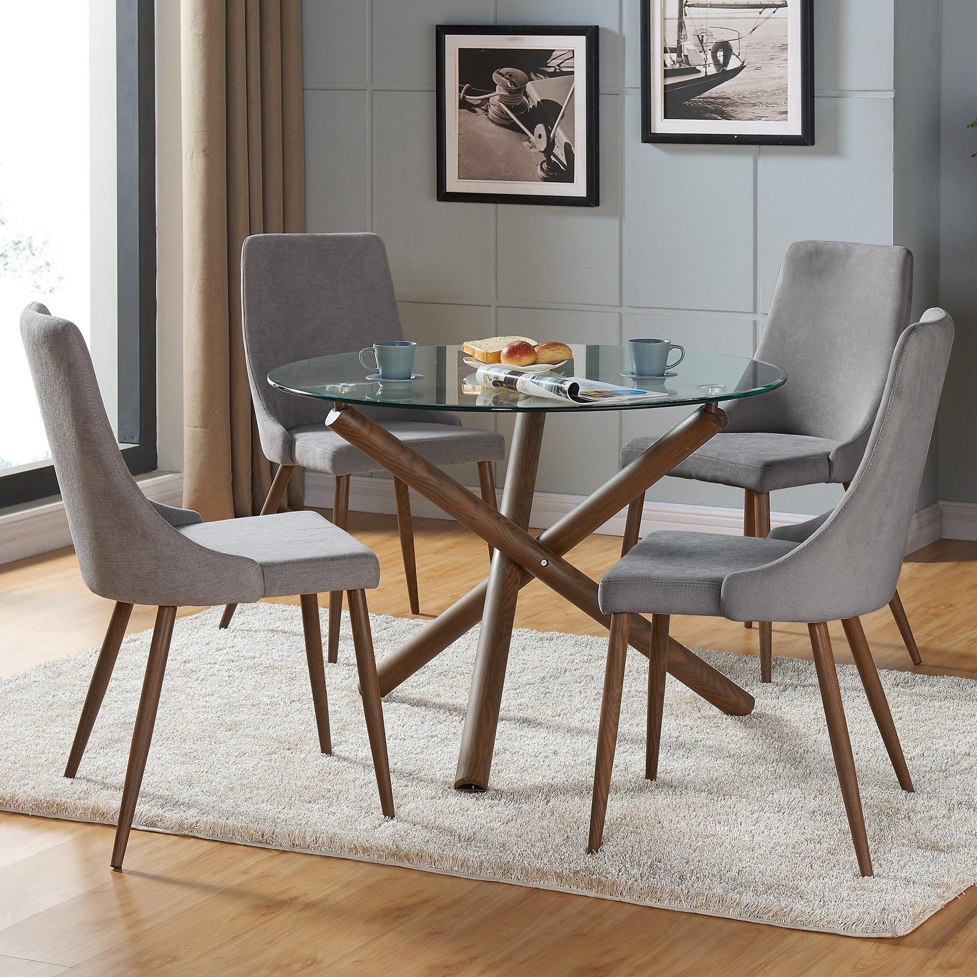 Rocca_Cora Gy-5Pc Dining Set
