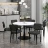 ZILO LARGE BK_ZEKE CH-7PC DINING SET