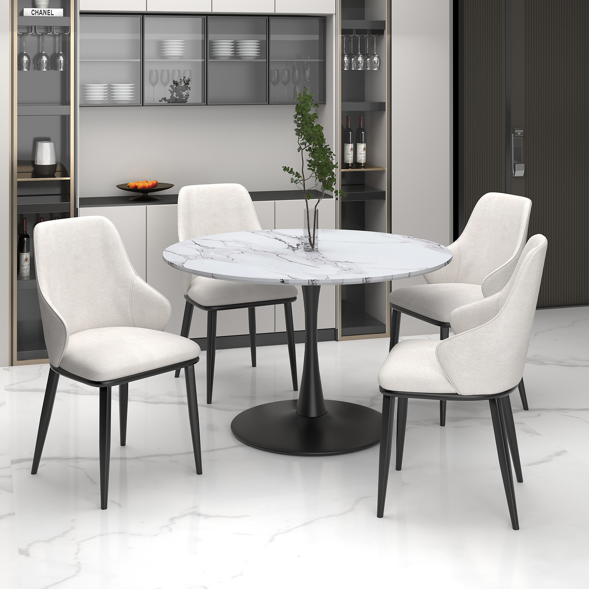 ZILO SMALL_BK_KASH BEG-5PC DINING SET