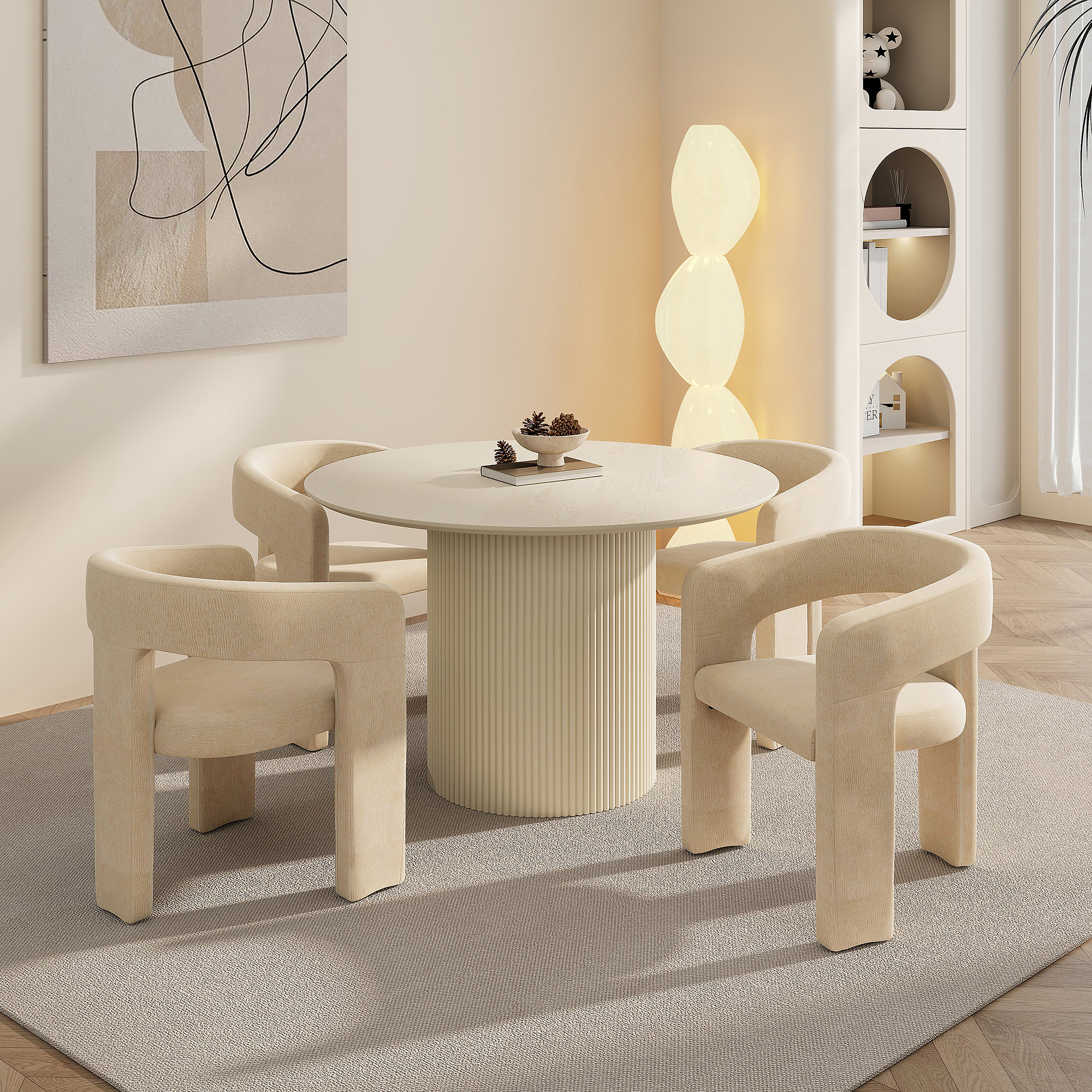 TOVAS RND IV_AMARA BEG-5PC DINING SET