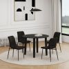 CONRAD BLK_BRIXX BLK-5PC DINING SET