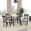 CONRAD-5PC DINING SET-BLACK