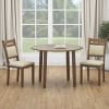 CONRAD-3PC DINING SET-WALNUT
