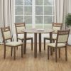CONRAD-5PC DINING SET-WALNUT