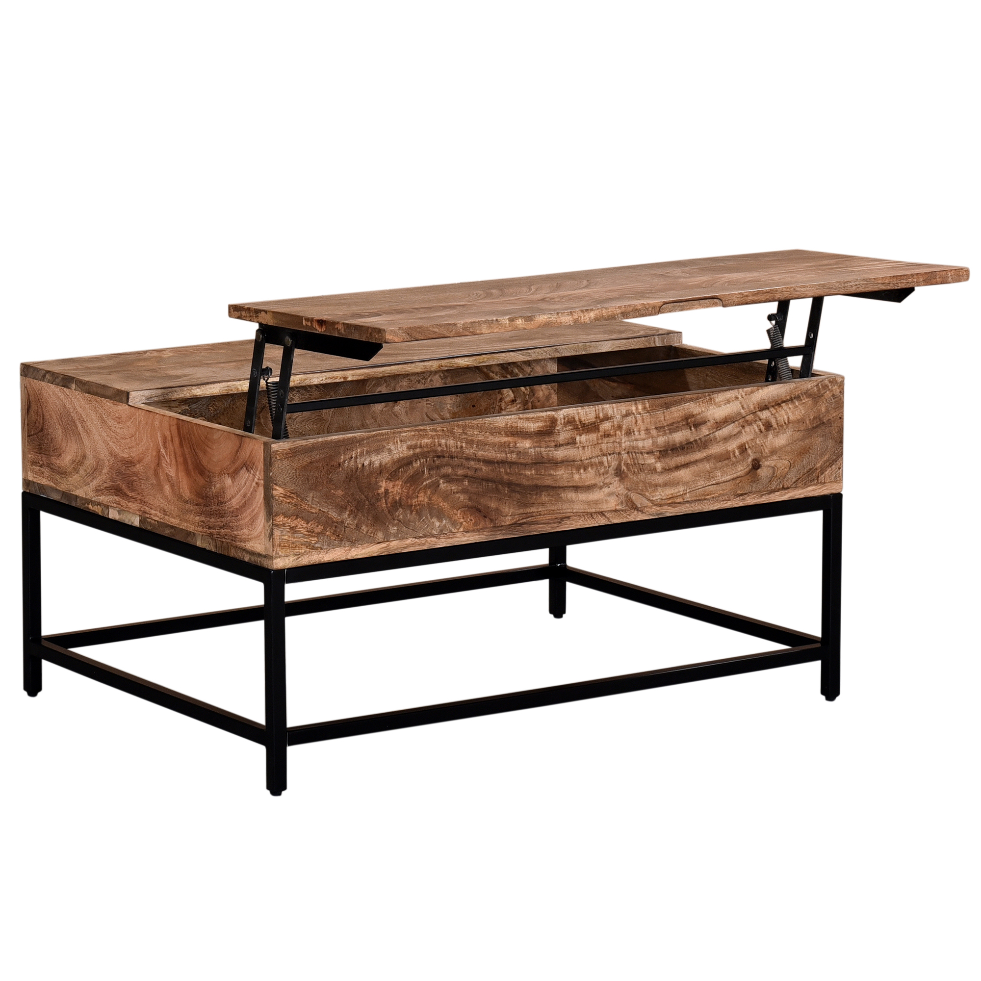 OJAS-LIFT-TOP COFFEE TABLE-NATURAL BURNT