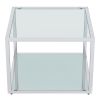 CASINI-COFFEE TABLE SMALL-SILVER