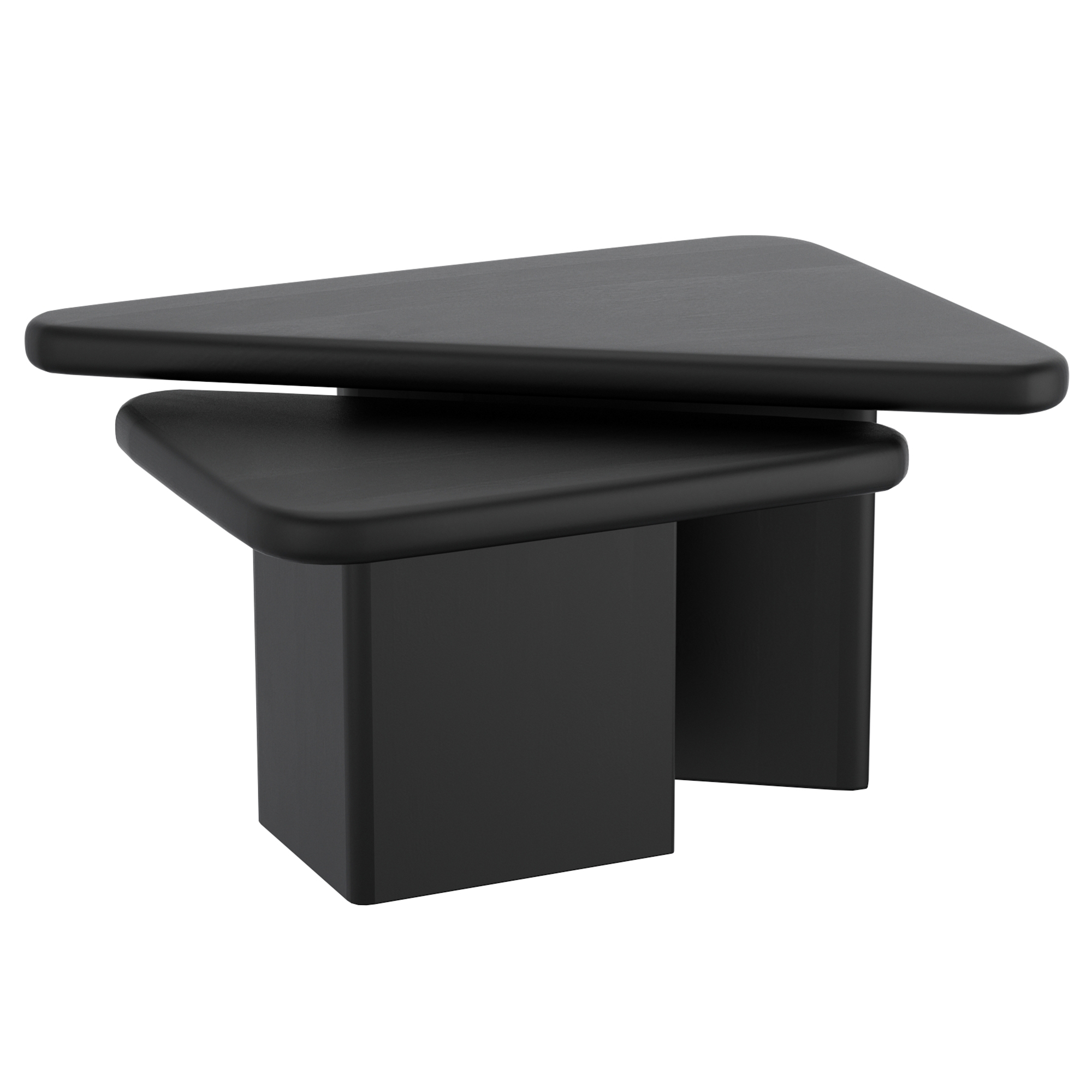 DRACO-2PC COFFEE TABLE-BLACK