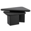 DRACO-2PC COFFEE TABLE-BLACK