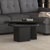 DRACO-2PC COFFEE TABLE-BLACK