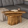DRACO-2PC COFFEE TABLE-WALNUT